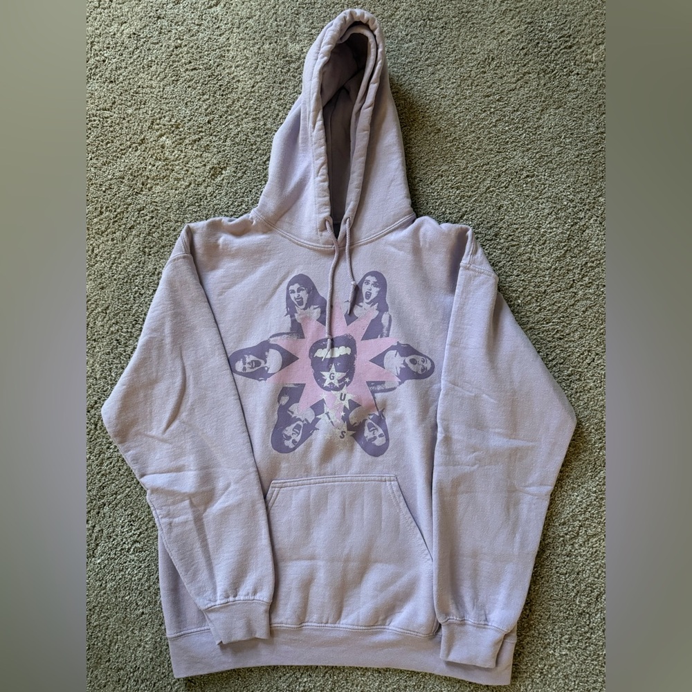 Olivia Rodrigo Guts Tour Graphic Print Women's Hoodie - Pink